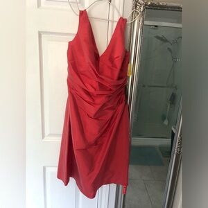 Alfred Sung cocktail length sleeveless V-neck dress